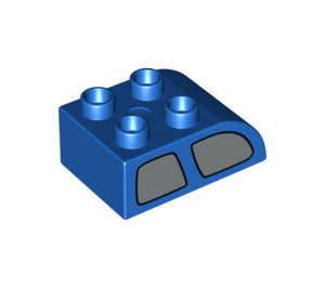 Duplo Kostka 2 x 3 s Zakřivená Rohí část s Okno (2302 / 12623)