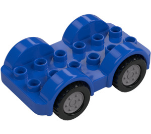 Duplo Auto s Černá Kola a stříbrný Hubcaps (11970 / 35026)