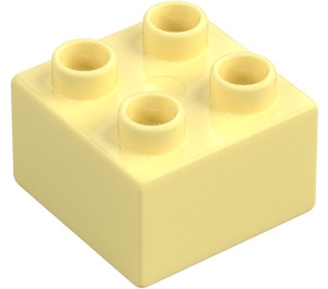 Duplo Světle žlutá Kostka 2 x 2 (3437 / 89461)