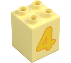 Duplo Kostka 2 x 2 x 2 s Number 4 (31110 / 77921)