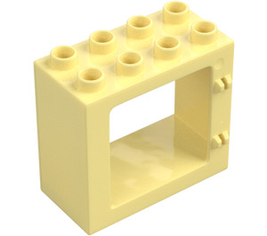 Duplo Dveře Rám 2 x 4 x 3 s plochým okrajem (61649)