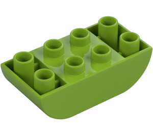 Duplo Kostka 2 x 4 s Zakřivený Dno (98224)