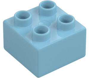 Duplo Středně azurová Kostka 2 x 2 (3437 / 89461)