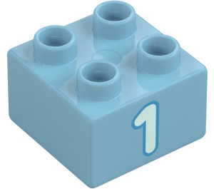 Duplo Kostka 2 x 2 s "1" (3437 / 66025)