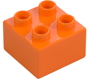 Duplo oranžová Kostka 2 x 2 (3437 / 89461)