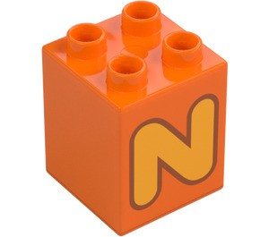 Duplo Kostka 2 x 2 x 2 s Letter "N" Dekorace (31110 / 65932)