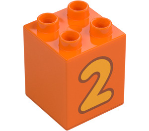 Duplo Kostka 2 x 2 x 2 s Number 2 (31110 / 77919)