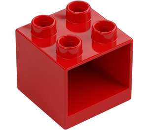 Duplo Červená Drawer Cabinet 2 x 2 x 1.5 (4890)