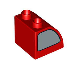 Duplo Sklon 45° 2 x 2 x 1.5 s Zakřivený Postranní s Okno (11170 / 12659)