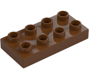 Duplo Červenohnědá Deska 2 x 4 (4538 / 40666)