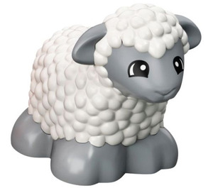 Duplo Sheep (Sitting) s Woolly Coat (73381)