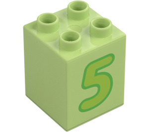 Duplo Kostka 2 x 2 x 2 s Number 5 (31110 / 77922)