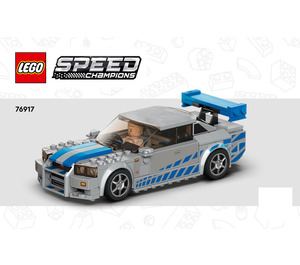 LEGO 2 Fast 2 Furious Nissan Skyline GT-R (R34) 76917 Instrukce