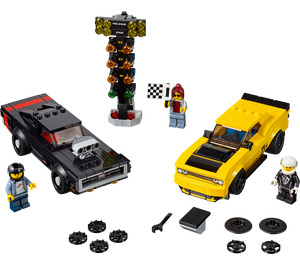 LEGO 2018 Dodge Challenger SRT Demon and 1970 Dodge Charger R/T 75893