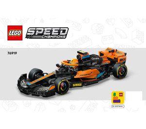 LEGO 2023 McLaren Formula 1 Car 76919 Instrukce