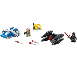 LEGO A-Wing vs. TIE Silencer Microfighters 75196