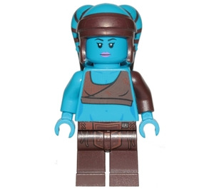 LEGO Aayla Secura s Tmavě azurová Skin Minifigurka