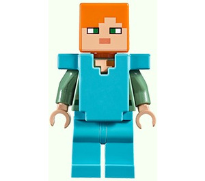 LEGO Alex s Středně azurová Nohy a Brnění Minifigurka