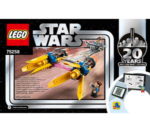 LEGO Anakin's Podracer – 20th Anniversary Edition 75258 Instrukce