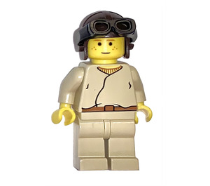 LEGO Anakin Skywalker s Hnědá Letec Čepice Minifigurka