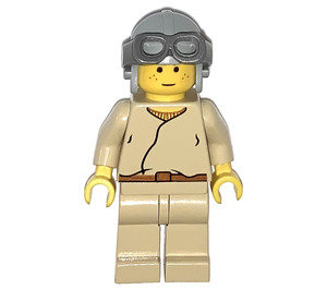 LEGO Anakin Skywalker s Světlo Šedá Letec Čepice Minifigurka