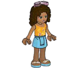 LEGO Andrea, Medium Azure Skirt Minifigurka
