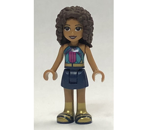 LEGO Andrea s Modrá a Fialová Horní Minifigurka