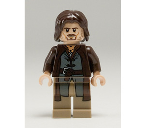 LEGO Aragorn s Tmavě žlutohnědá Nohy Minifigurka