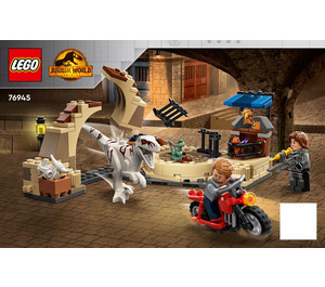 LEGO Atrociraptor Dinosaurus: Bike Chase 76945 Instructions