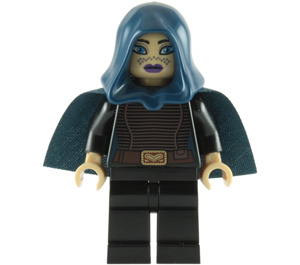 LEGO Barriss Offee s Dark Modrá Plášť a Kapuce Minifigurka