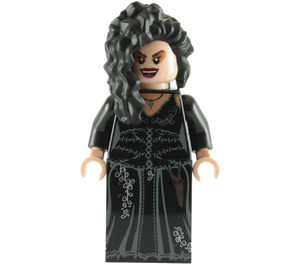 LEGO Bellatrix Lestrange s Černá Šaty a Dlouhé Černá Vlasy Minifigurka