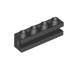 LEGO Black Kostka 1 x 4 s drážkou (2653)