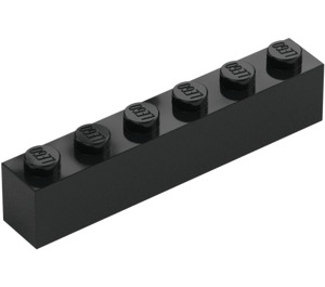 LEGO Černá Kostka 1 x 6 (3009 / 30611)