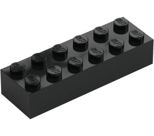 LEGO Černá Kostka 2 x 6 (2456 / 44237)