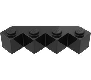 LEGO Black Kostka 4 x 4 Facet (14413)