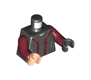 LEGO Hawkeye s Black a Dark Red Suit Minifig Trup (973 / 76382)