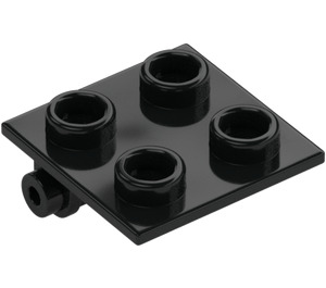 LEGO Černá Závěs 2 x 2 Horní (6134)