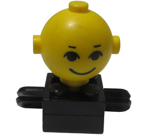 LEGO Černá Homemaker Figure with Yellow Head