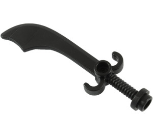 LEGO Black Minifig meč Scimitar (43887 / 48693)