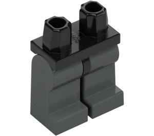 LEGO Černá Minifigurka Boky s Dark Stone Šedá Nohy (73200 / 88584)