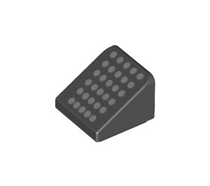 LEGO Sklon 1 x 1 (31°) s Šedá Dots (35338 / 72297)