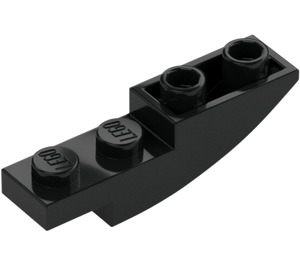 LEGO Černá Sklon 1 x 4 Zakřivený Převrácený (13547)