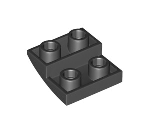 LEGO Black Sklon 2 x 2 x 0.7 Zakřivený Převrácený (32803)