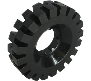 LEGO Black Pneumatika Ø43 x 11 (17 mm Inside Diameter) (3634)