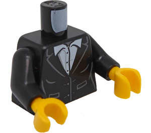 LEGO Trup wth Černá Bunda a Bílá (973 / 76382)