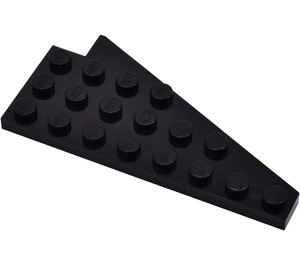 LEGO Black Klín Deska 4 x 8 Křídlo Levá bez Stud Notch