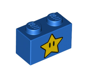LEGO Kostka 1 x 2 s Super Star se spodní trubkou (3004 / 76888)