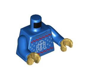 LEGO C-3PO v Modrá Pullover s R2-D2 Minifig Trup (973 / 76382)