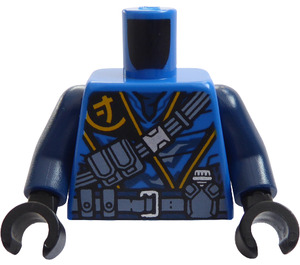 LEGO Jay Trup s Dark Modrá Paže, Ninjago 'J' a Belts (973)