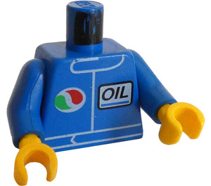 LEGO Minifigurka Trup s Octan logo a 'Oil' (Italic Letters) bez Reversed logo Colors